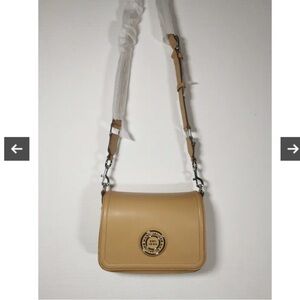 Marc Jacobs H900L01RE21 insignia women’s leather full flap logo shoulder bag